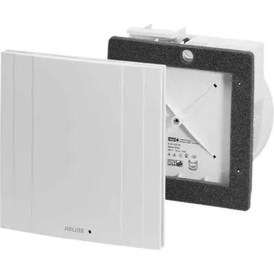 Helios Ventilatoreinsatz ELS-VEZ 60 | Bad-, WC-, Küchenlüfter | 60 m³/h | 230V | Nachlaufschalter | Ø79 mm | IP55 | weiß