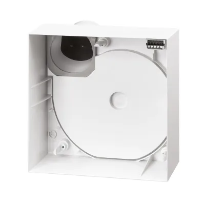 Helios Aufputzgehäuse ELS-GAPB K90 | Brandschutz | DN 80 mm | Kunststoff weiß | 250x250x130 mm