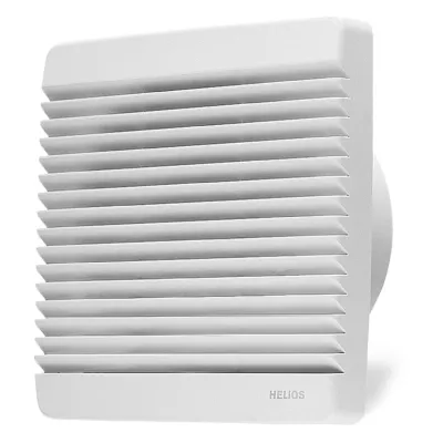 Helios Wandventilator HV 200/4R | Art.-Nr. 957 | 200mm | 450 m³/h | 230V | IP54 | Unterputz | Kunststoff | weiß