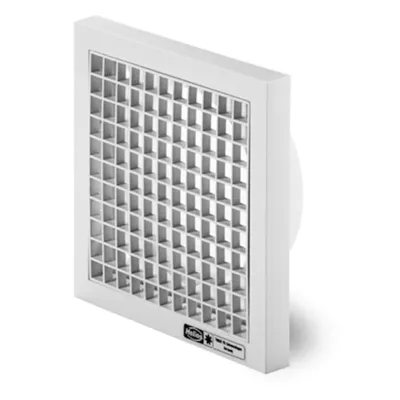 Helios Lüftungsgitter G 100 | Art.-Nr. 796 | Rohrventil Abdeckung | Kunststoff weiß | Ø 100 mm | Be- & Entlüftung