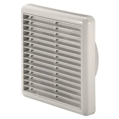 Helios Lüftungsgitter G 160 ArtNr 893 | rund 160 mm | ABS-Kunststoff | für Wand & Decke | weiß | herausnehmbar