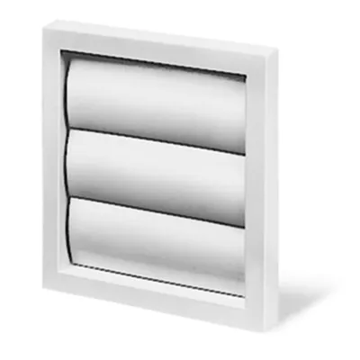 Helios Verschlussklappe VK 160 | 160 mm Außenwand Entlüftung | selbsttätig | Kunststoff | flache Bauweise | weiß