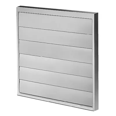 Helios Verschlussklappe VK 250 | Abluftklappe selbsttätig | Ø 250 mm | flach | Kunststoff grau | für Außenwand