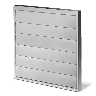 Helios Verschlussklappe VK 250 | Abluftklappe selbsttätig | Ø 250 mm | flach | Kunststoff grau | für Außenwand