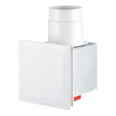 Helios Ventilatoren Zweitraumset ELS-ZS | Ventilatorgehäuse für Bad und Küche | 80 mm Anschluss | Kunststoff | weiß