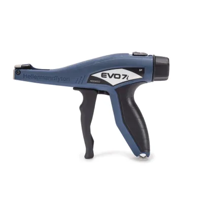 HellermannTyton EVO7iSP-MET/PL-BU 110-77002 | Kabelbinderwerkzeug bis 4,8mm | einstellbare Zugkraft | manuell