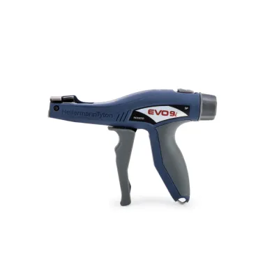 HellermannTyton EVO9iSP-MET/PL-BU 110-88002 | Kabelbinderwerkzeug bis 13,5 mm | ergonomisch | blau