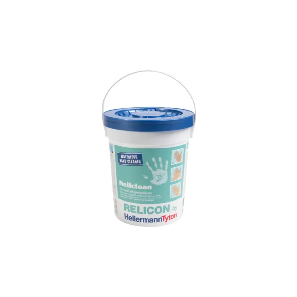 HellermannTyton Handreinigungstücher Reliclean-CO-WH 435-01601 | antibakteriell | rückfettend | 72 Stück | weiß