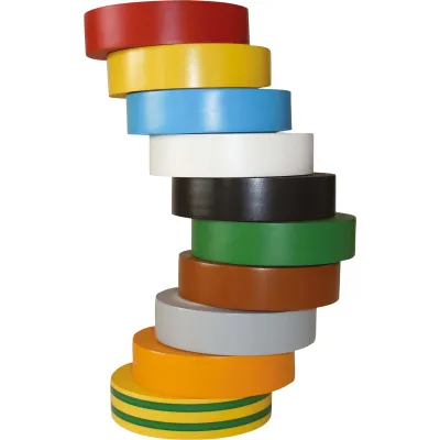 HellermannTyton Isolierband-Set HTAPE-FLEX15MX-15x10 | PVC | 15mm x 10m | selbstverlöschend | mehrfarbig | 10 Rollen