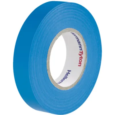 HellermannTyton Isolierband HTAPE-FLEX15BU-15X10 | PVC | 15mm x 10m | selbstverlöschend | UV-beständig | blau