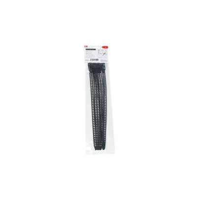 HellermannTyton Kabelbinder Softfix L 115-11350 | wiederverschließbar | 340x11mm | TPU | halogenfrei | schwarz | 6 Stück