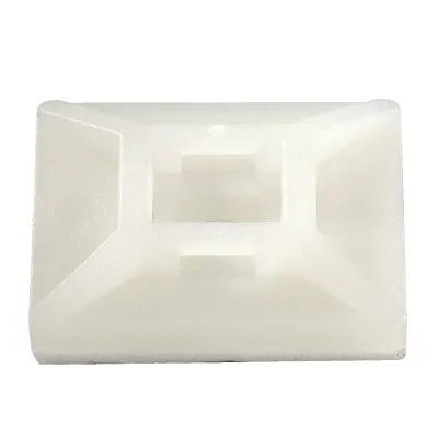 HellermannTyton Befestigungssockel MB4CA-N66-NA-C1 | selbstklebend & schraubbar | 29x29mm | für Kabelbinder bis 5,4mm