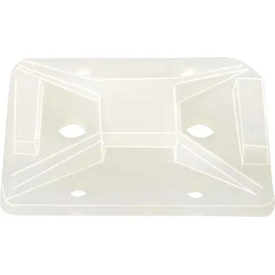 HellermannTyton Befestigungssockel TY8G1S 151-11819 | selbstklebend & schraubbar | 32x25x5,45mm | für 8mm Kabelbinder