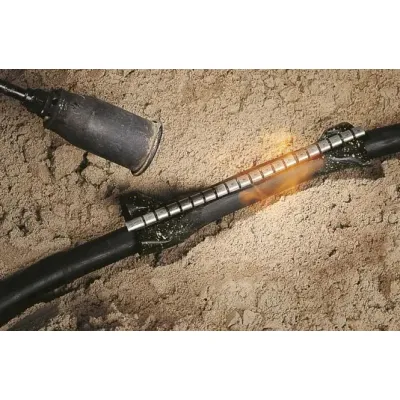 HellermannTyton Reparaturmanschette RMS 43-10-250 | Schrumpfmanschette Kabel | 43/10 mm | 250 mm | UV-beständig