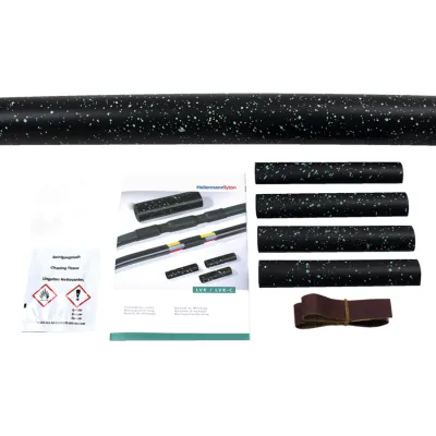 HellermannTyton Verbindungsmuffe LVK-5x1.5-6 PO-X BK | Warmschrumpf | 5-polig | 1,5-6 mm² | UV-beständig | schwarz