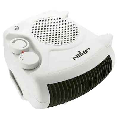 HELLER Heizlüfter HL 901 | 2000W | Thermostat | 2 Heizstufen & Kaltluft | Überhitzungsschutz | hellgrau/weiß