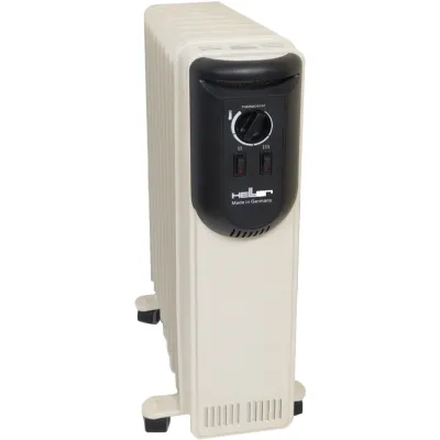 HELLER Radiator MAV 2009 | 9 Rippen | 2000 W Ölradiator mobil | 3 Stufen | Überhitzungsschutz | beige/schwarz