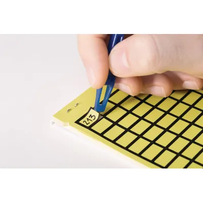 HellermannTyton Gewebeetiketten TAG120B-270-YE | selbstklebend | Taschenbuchformat | 6x15 mm | gelb | ablösbar | robust