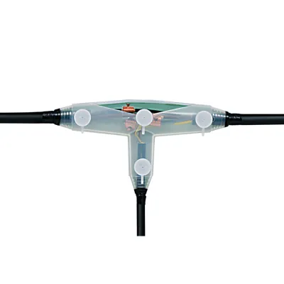 HellermannTyton Abzweigmuffe T-3 PUR33-GN-SF | Gießharz T-Abzweig | 5x10–50 mm² | transparent | wasserdicht | SF-System