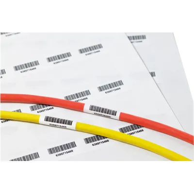 HellermannTyton Kabelmarkierungsetikett TAG134LA4-1104-WHCL | selbstlaminierend | Laserdrucker | 44,5x25,4 mm