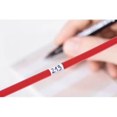 HellermannTyton Kabelmarkierungs-Etikett HSMB-C3-1402-WH | selbstlaminierend | 25,4x76,2 mm | für Kabel 9,1–18,2 mm