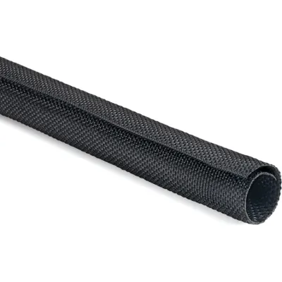 HellermannTyton Hohlgeflechtschlauch Twist-In 08 | selbstschließend | 5 m | 8 mm | Polyester PET | schwarz