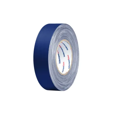 HellermannTyton Gewebeband HTAPE-TEX-19x50-CO-BU | 19mm x 50m | matt | Baumwolle | reißfest | blau