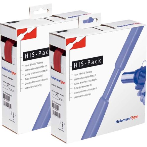 Bild: Hellermann HIS-PACK-12.7/6.4-PO-X-RD 5m Warmschrumpfschlauch 2:1 rot 300-31272