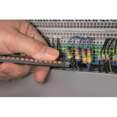 HellermannTyton Markierungswerkzeug WICTOOL 561-00001 | Kabelmarkierer Werkzeug | Clips 2-2,8 mm | Schwarz