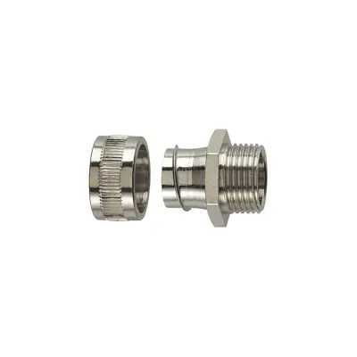 HellermannTyton Metall-Schutzschlauch-Verschraubung SSC10-FM | M12x1,5 | Edelstahl | 10 mm | gerade | IP40