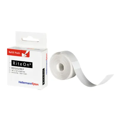 HellermannTyton Kabelmarkierung Nachfüllpack RO203REF-1401-WH | RiteOn | 100 St | 19,1x76,2mm | selbstklebend | weiß