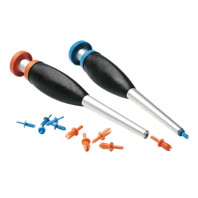 HellermannTyton Blindnietzange HTWD-RT6 181-41564 | Kabelkanal Spreiznietwerkzeug | Handbetrieb | Metallkern | orange
