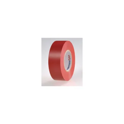 HellermannTyton Isolierband HTAPE-FLEX15-19x20RD | PVC Klebeband 19mm x 20m | selbstverlöschend | UV-beständig | rot