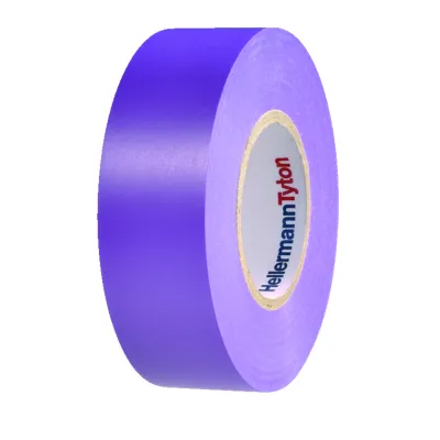 HellermannTyton Isolierband HTAPE-FLEX15-19x20VT | PVC | 19mm x 20m | violett | UV-beständig | selbstverlöschend
