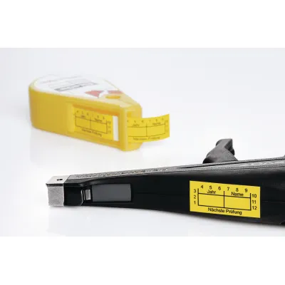 HellermannTyton Kennzeichnungsetiketten 590-00162 | RiteOn | Prüfetiketten selbstklebend | 38x16 mm | gelb