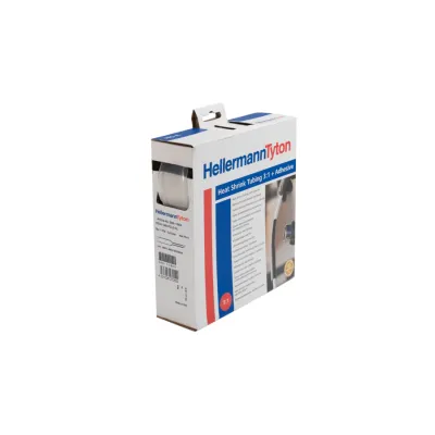 HellermannTyton Schrumpfschlauch HIS-A-24/8-PO-X-CL | 3:1 | mit Innenkleber | 3m | transparent | Ø24-8mm | halogenfrei
