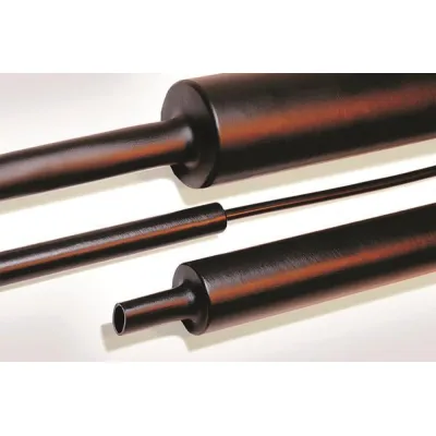 HellermannTyton Schrumpfschlauch TREDUX MA47-40/12 4:1 | mittelwandig | 1m | Innenkleber | Polyolefin | schwarz