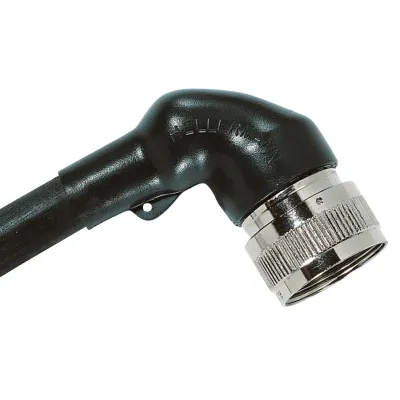 HellermannTyton Aufteilkappe Warmschrumpf 1156-4-GW24-PO-X-BK | 90° abgewinkelt | für Stecker | 46mm | schwarz