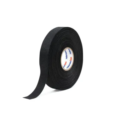 HellermannTyton Klebeband HTAPE-PROTECT300 | Polyestervlies | Isolierband 19mm x 25m | selbstverlöschend | schwarz