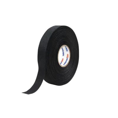 HellermannTyton Klebeband HTAPE-PROTECT300 | Polyestervlies | Isolierband 19mm x 25m | selbstverlöschend | schwarz