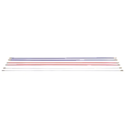 HellermannTyton Erweiterungsstangen CS-P5 897-90006 | Kabeleinziehsystem Zubehör | Glasfaser 5 mm x 1 m | 2 Stück | rot