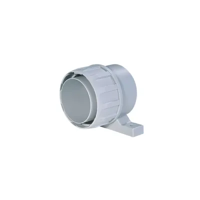 HellermannTyton Wellschlauchhalter FG27-UH-PP-GY 167-00524 | Schlauchverschraubung 27 mm | IP54 | Polypropylen | grau
