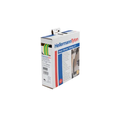 HellermannTyton Schrumpfschlauch HIS-3-18/6-PO-X-GNYE | 3:1 | dünnwandig | 19,1-6 mm | 4 m | Polyolefin | UL | grün/gelb