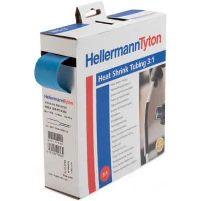 HellermannTyton Schrumpfschlauch HIS-3-9/3-PO-X-GNYE | 3:1 | dünnwandig | 5m | Ø 9,5/3mm | Polyolefin | grün/gelb