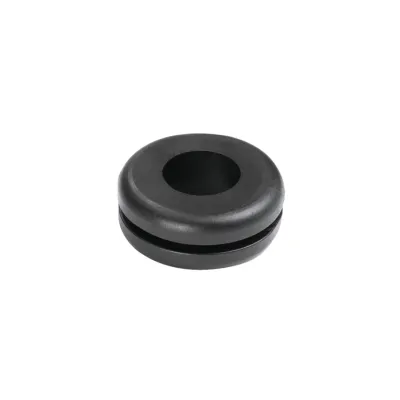 HellermannTyton Durchführungstülle HV1101-PVC-FR-BK | Kabelschutz 12-13mm | Bohrung 19mm | PVC | schwarz | 500 Stück