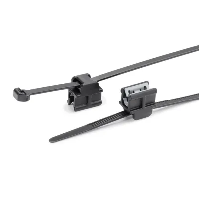HellermannTyton Kabelbinder T30ROSEC0.5-2.5TV-SD 156-01545 | Kantenclip | 1,5-30mm | dünne Kanten | Polyamid | schwarz