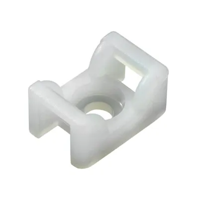 HellermannTyton Befestigungssockel KR6G5-W-BK | Kabelhalter gebogen | 18x12x9mm | Polyamid | bis 6mm | schwarz