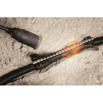 HellermannTyton Reparaturmanschette RMS52-15-PO-X-BK | Schrumpfmanschette 52-15mm | UV-beständig | halogenfrei