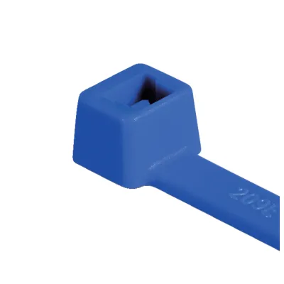 HellermannTyton Kabelbinder T80R-PA66-BU 116-08016 | 210x4,7mm | PA66 | innenverzahnt | halogenfrei | blau | 100 Stück