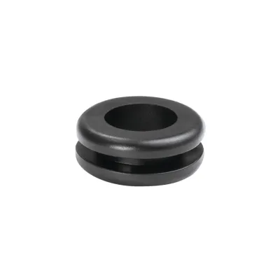 HellermannTyton Durchführungstülle HV1203-PVC-FR-BK 633-02030 | Kabeldurchführung 10-11mm | Ø12mm | PVC | schwarz